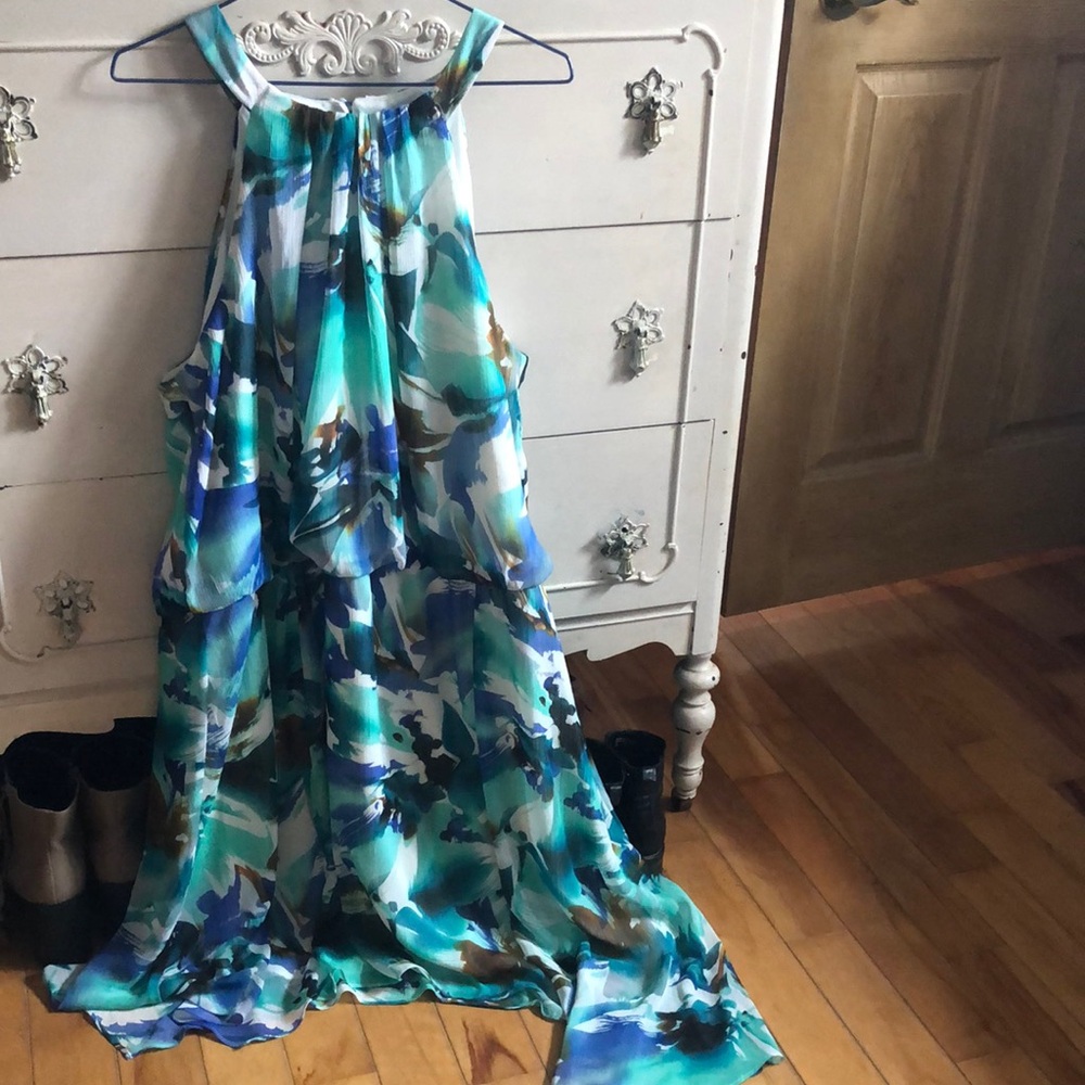 Michel Antoni Collection bright floral summer dress 20W